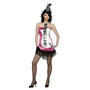 Glam Rock Guitar Costume - Pink (Adult)