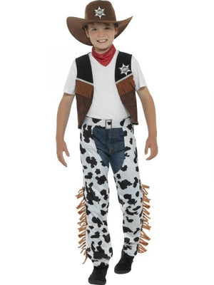 Texan Cowboy Cow Print Costume - (Child)