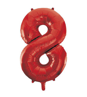 Metallic Number Helium Foil Balloons - 34"
