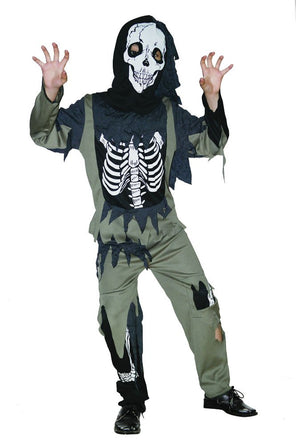 Skeleton Zombie Costume - (Child)