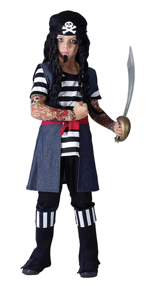 Tattoo Pirate Boy Costume - (Child)