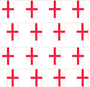St. George's Flag Bunting - 23ft.