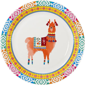 Bohemian Decor Llama Party Plate - 9 inch