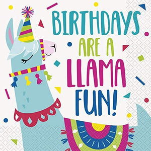 Llama Birthday Party Accessories & Tableware