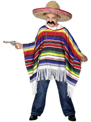 Poncho Costume - Multi-coloured (Child)