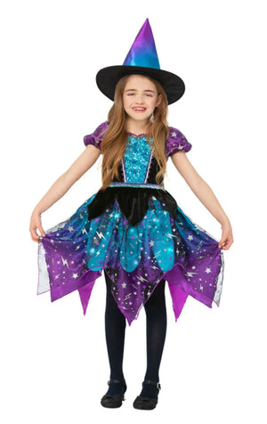Deluxe Light up Moon And Stars Witch Costume - (Child)