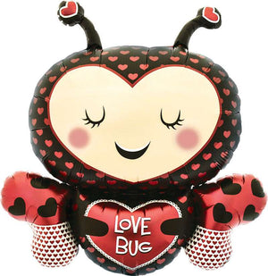 "Love Bug" Bug Shaped Helium Foil Balloon - 36"