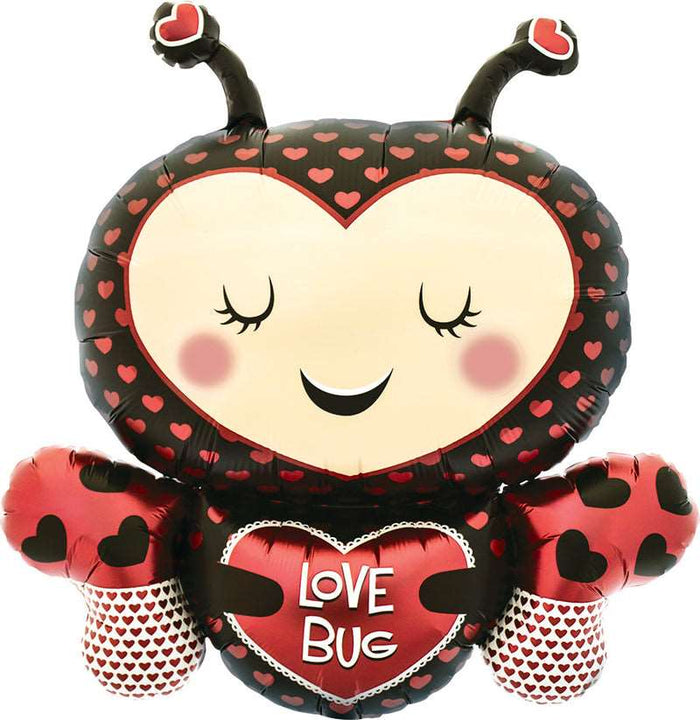 "Love Bug" Bug Shaped Helium Foil Balloon - 36"
