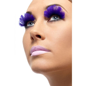 Party Eyelashes - Purple Feathers