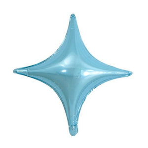 Assorted Corner Star Shaped Helium Balloons - Pack of 6 (10"/26")