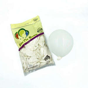 Standard White Latex Balloons - 12" (Pack of 100)