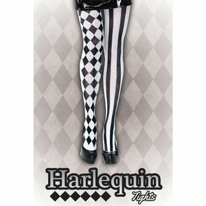 Harlequin Tights - Black& White (Adult)