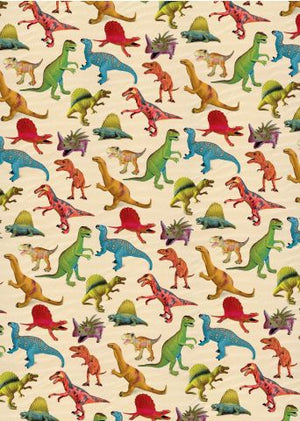 Gift Wrapping Paper - Boys Toys Dino