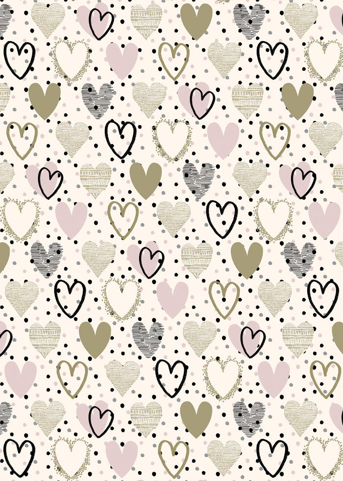Gift Wrapping Paper - Fizz Pop Hearts