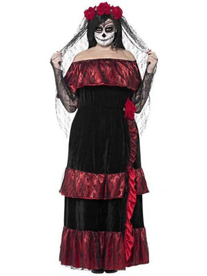 Deluxe Day Of The Dead Bride Costume  - (Adult)