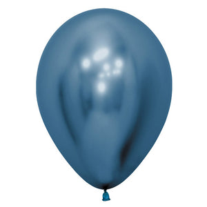 Reflex Blue Latex Balloons - 12" (Pack of 50)