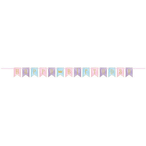 Magical Princess "HAPPY BIRTHDAY Pennant Paper Banner - "7ft.