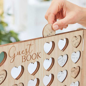 Four In A Row Wedding Guest Book, Alternative