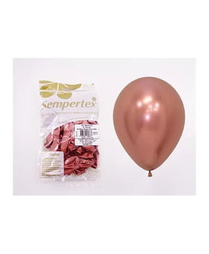 Reflex Rose Gold Latex Balloons - 12" (Pack of 50)