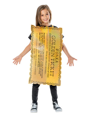 Willy Wonka Golden Ticket Costume - (Child)