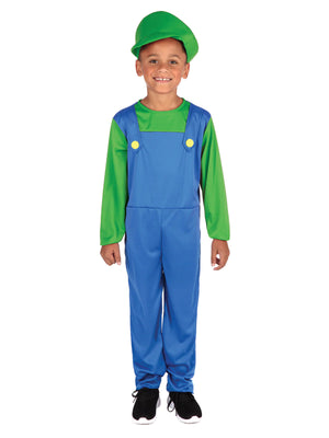 Green Plumber Boy Costume - (Child)