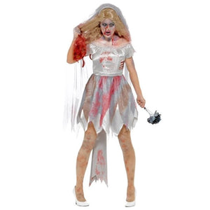 Deluxe Zombie Bride Costume - (Adult)