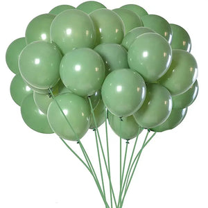 Standard Olive Green Latex Balloons - 12" (Pack of 100)