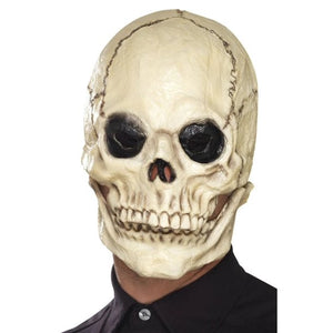 White and Black Skull Mask - 36 inch (Adult)