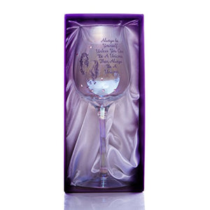 Unicorn Lustre Wine Glass with Diamante Gems