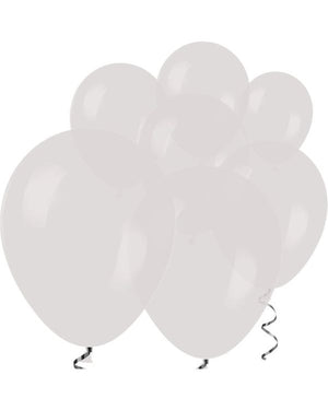 Crystal Clear Transparent Latex Balloons - 12" (Pack of 100)