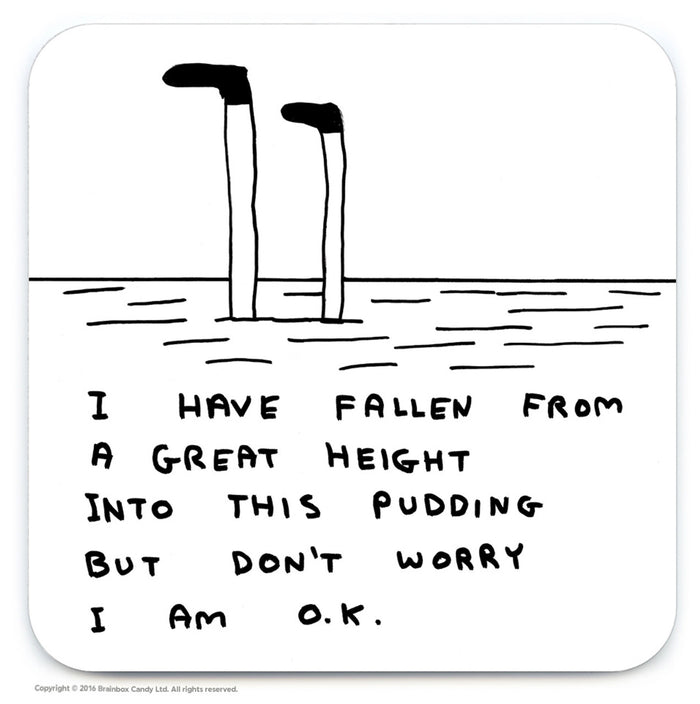 Funny Coaster - 'Pudding' by David Shrigley