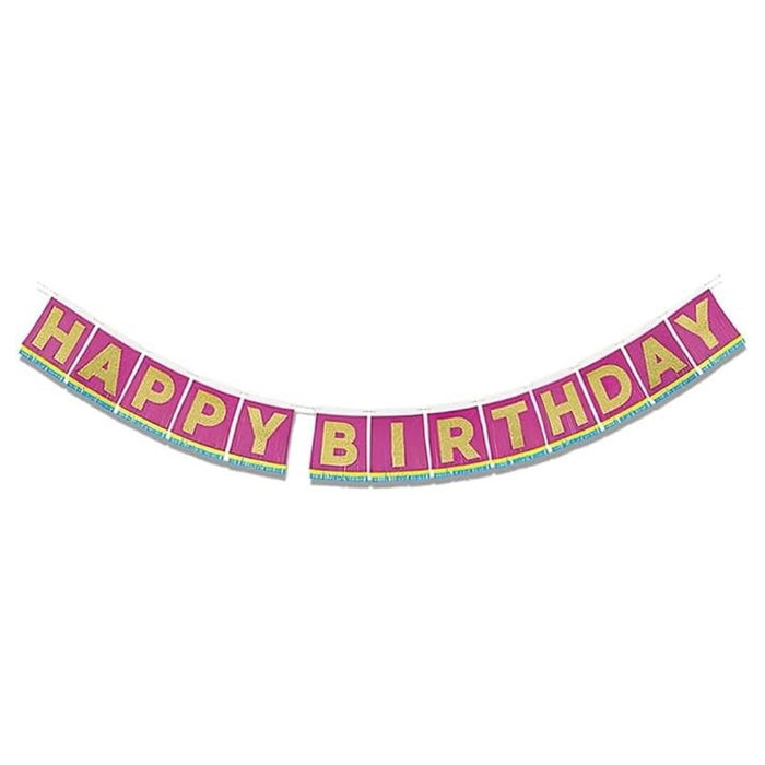 "Happy Birthday" Tissue Fringe Banner - 11ft.