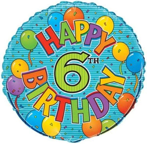 Festive Birthday Helium Foil Balloon - 18"