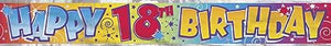 Happy Birthday Number Banner - (18th, 21st, 30th, 40th, 50th & 60th)