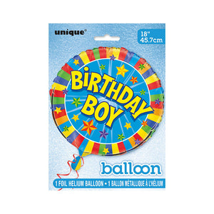 "Birthday Boy" Helium Foil Balloon - 18"