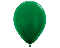 Metallic Forest Green Pearl Latex Balloons - 12" (Pack of 100)