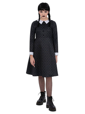 Gothic School Girl Costume, Wednesday - (Child)