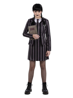 Gothic School Uniform Costume, Wednesday - (Child)