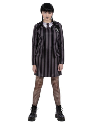 Gothic School Uniform Costume, Wednesday - (Child)