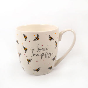 ''bee happy'' Bees Tulip Mug