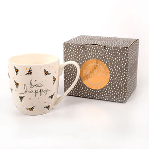 ''bee happy'' Bees Tulip Mug