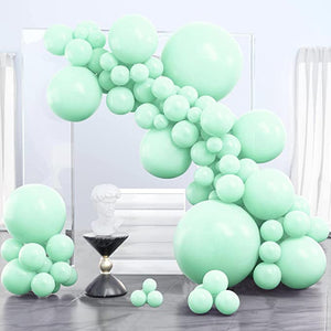 Pastel Green Latex Balloons - 12" (Pack of 100)