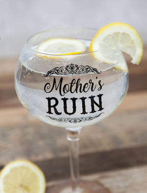 Gin Bloom Glass: "Mother's Ruin"