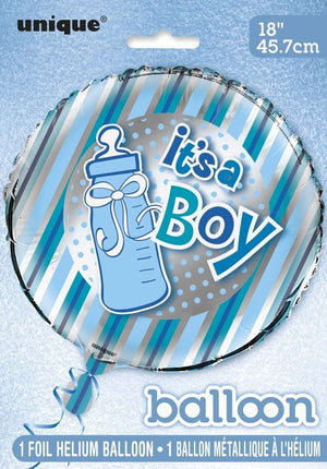 "It's A Boy" Bottle Helium Foil Balloon - 18"