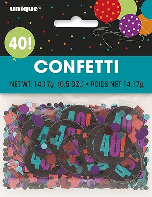 Birthday Cheer Number Confetti - (30, 40, 50, 60 & 70)