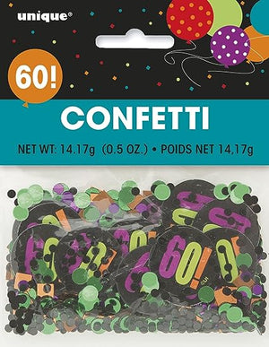 Birthday Cheer Number Confetti - (30, 40, 50, 60 & 70)