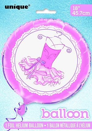 Pink Tutu Ballerina Helium Foil Balloon - 18"