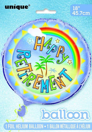 "Happy Retirement" Helium Foil Balloon - 18"