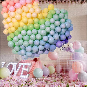 Assorted Macaron Pastel Latex Balloons - 12" (Pack of 100)