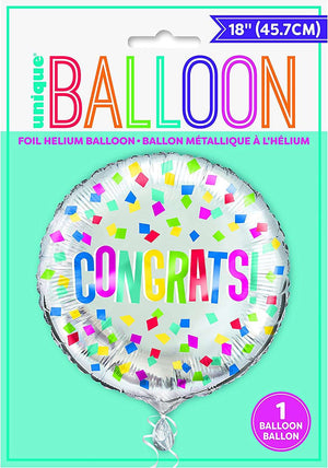 "Congrats" Helium Foil Balloon - 18"